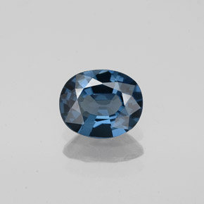 Espinela azul natural de 0,83 ct, corte óvalo, VVS-VS