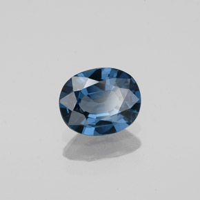 Espinela azul natural de 0,83 ct, corte óvalo, VVS-VS