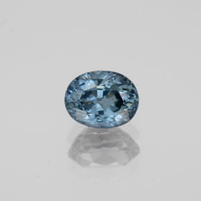 Espinela azul natural de 1,20 ct, corte óvalo, VVS