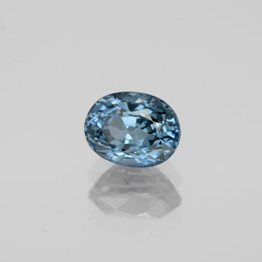 Espinela azul natural de 1,20 ct, corte óvalo, VVS