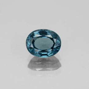 Espinela azul natural de 1,37 ct, corte óvalo, VVS-VS