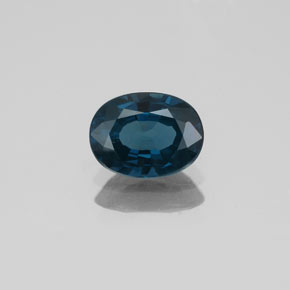 Espinela azul natural de 1,09 ct, corte óvalo, SI