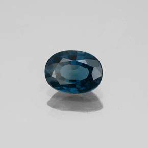 Espinela azul natural de 1,09 ct, corte óvalo, SI