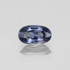 Espinela azul natural de 1,28 ct, corte óvalo, VVS