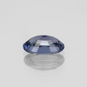 Espinela azul natural de 1,28 ct, corte óvalo, VVS