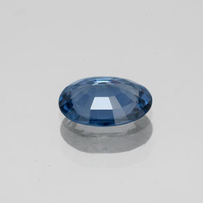 Espinela azul natural de 1,22 ct, corte óvalo, VS