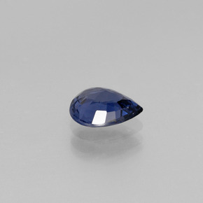 Espinela azul natural de 1,04 ct, en forma de pera, VVS-VS
