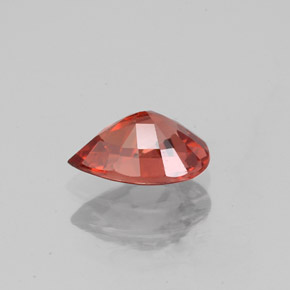 Espinela rojo natural de 0,98 ct, en forma de pera, VS