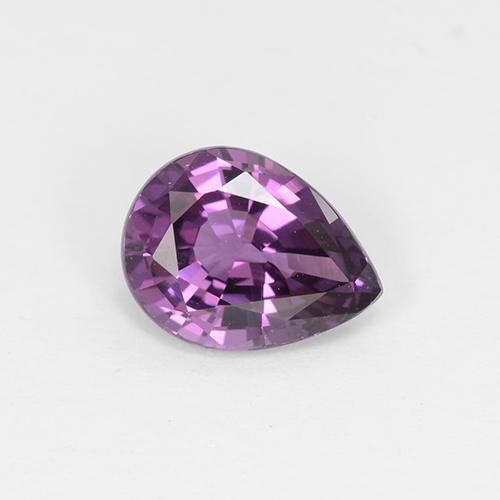 Espinela púrpura natural de 1,02 ct, en forma de pera, VS