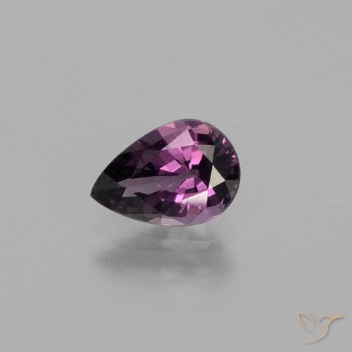 Espinela púrpura natural de 1,00 ct, en forma de pera, VVS