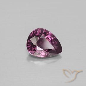 Espinela púrpura natural de 1,29 ct, en forma de pera, VS