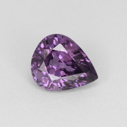 Espinela Violeta medio natural de 1.04 ct, En forma de pera, VS