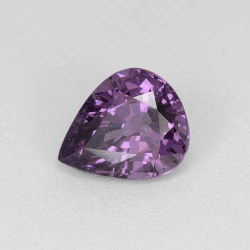 Espinela Violeta medio natural de 1.04 ct, En forma de pera, VS
