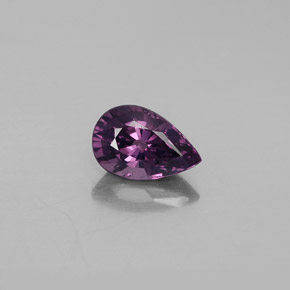 Espinela púrpura natural de 1,28 ct, en forma de pera, VVS