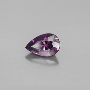 Espinela púrpura natural de 1,28 ct, en forma de pera, VVS