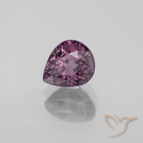 Espinela Púrpura oscuro natural de 1.06 ct, En forma de pera, VVS-VS