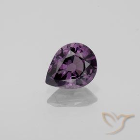 1.08ct Natural Púrpura oscuro Espinela, En forma de pera, VVS-VS