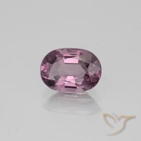 Espinela Púrpura oscuro medio natural de 0.91 ct, Ovalada, VVS