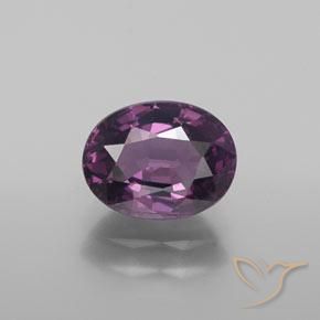 1.56ct Natural Púrpura oscuro espinela, Ovalada, VS