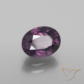 Espinela Púrpura oscuro natural de 1.56 ct, Ovalada, VS