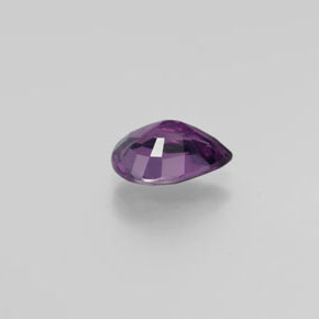 Espinela Púrpura oscuro medio natural de 1.64 ct, En forma de pera, VVS