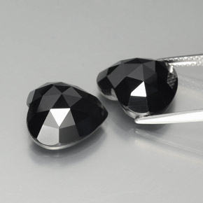 Gemas de espinela chorlo natural de 16,21 ct, forma de corazón, opaco
