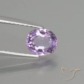 Espinela Rosado violeta medio natural de 0.71 ct, Ovalada, VVS-VS