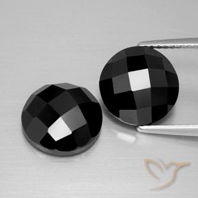 9.54ctw Natural Negro Espinela, Redondo, Opaco