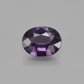 Espinela violeta natural de 1,36 ct, corte óvalo, VVS