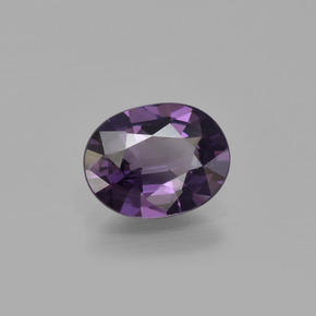Espinela violeta natural de 1,36 ct, corte óvalo, VVS