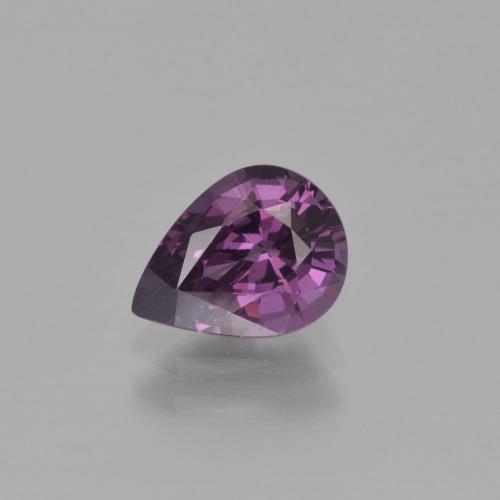 Espinela violeta natural de 1,30 ct, en forma de pera, VVS-VS