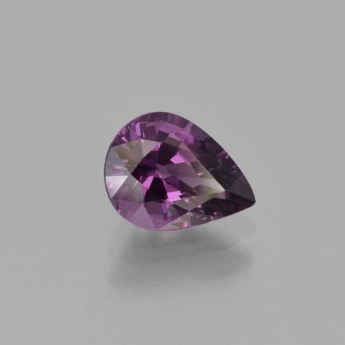 Espinela violeta natural de 1,30 ct, en forma de pera, VVS-VS