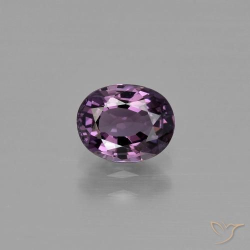 1.05ct Natural Púrpura oscuro espinela, Ovalada, VVS