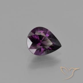 Espinela Púrpura rojo frambuesa natural de 1.02 ct, En forma de pera, VVS