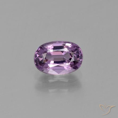 espinela Púrpura oscuro medio natural de 1.12 ct, Ovalada, VS
