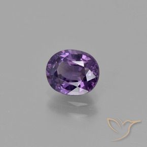 Espinela Violeta medio natural de 1.01 ct, Ovalada, VS