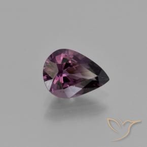 Espinela Púrpura oscuro natural de 1.10 ct, En forma de pera, VVS