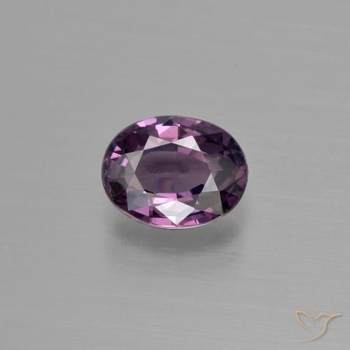 1.17ct Natural Púrpura oscuro espinela, Ovalada, VVS