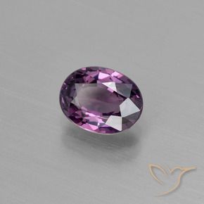 Espinela Púrpura oscuro natural de 1.17 ct, Ovalada, VVS