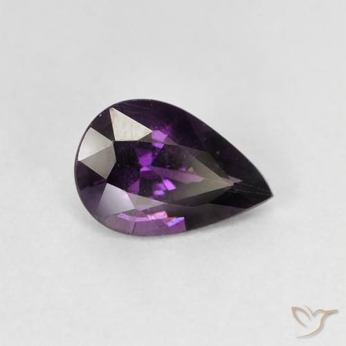 Espinela Púrpura uva natural de 1.08 ct, En forma de pera, VS