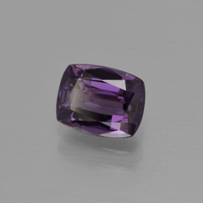 Espinela púrpura natural de 1,06 ct, corte cojín, VS