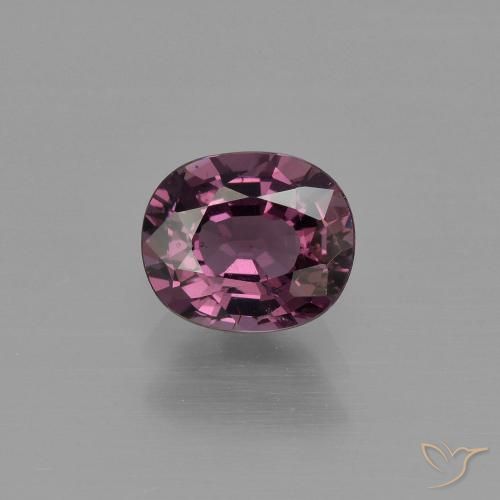 1.04ct Natural Púrpura medio espinela, Ovalada, VS