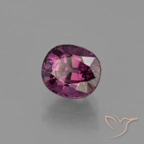 Espinela Púrpura oscuro natural de 1.23 ct, Ovalada, VS