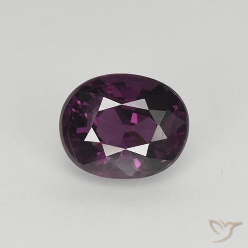 1.10ct Natural Púrpura rojo frambuesa espinela, Ovalada, VS