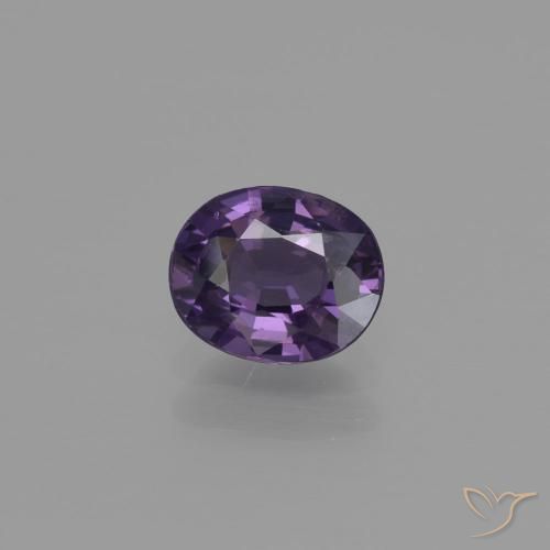 1.00ct Natural Violeta uva espinela, Ovalada, VS-SI