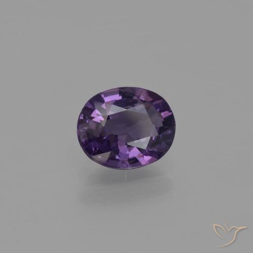 Espinela Violeta uva natural de 1.00 ct, Ovalada, VS-SI