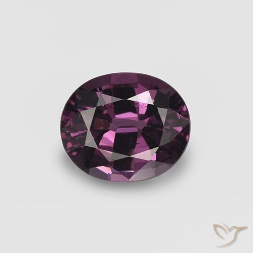 1.01ct Natural Púrpura rojo frambuesa espinela, Ovalada, VVS-VS, Photo A