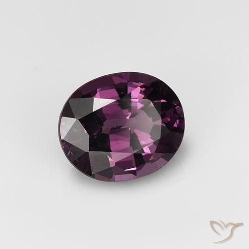 Espinela Púrpura rojo frambuesa natural de 1.01 ct, Ovalada, VVS-VS