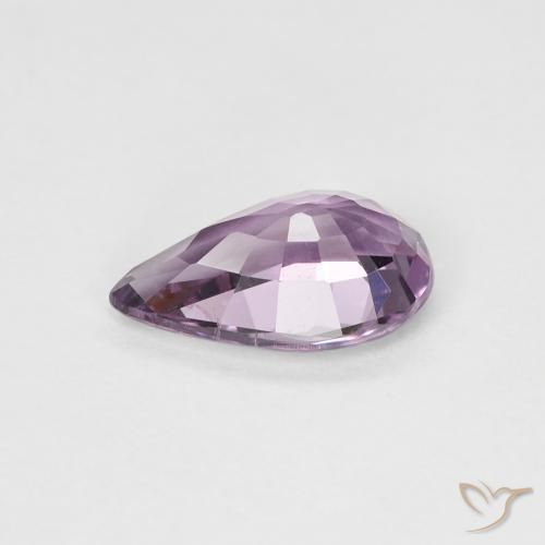 Espinela Violeta grisáceo natural de 0.98 ct, En forma de pera, VS