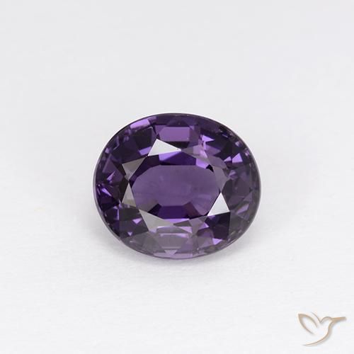 1.13ct Natural Violeta medio espinela, Ovalada, VVS-VS